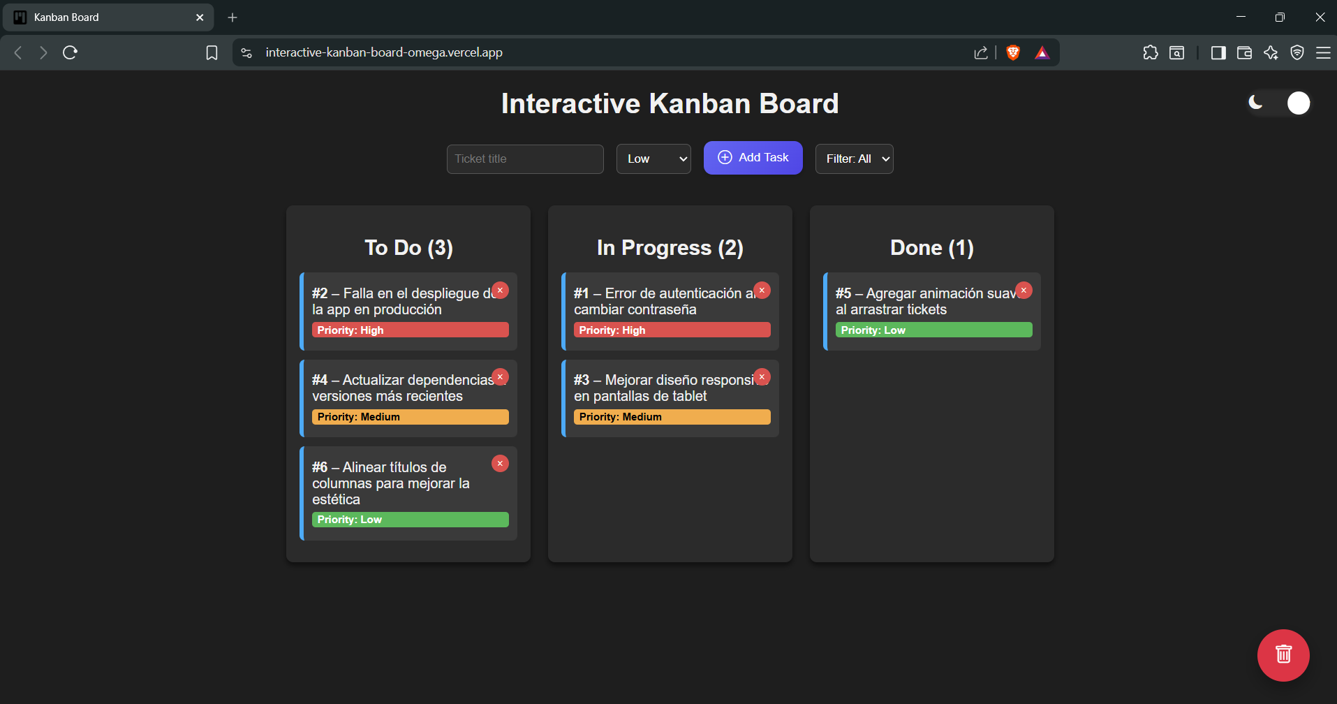 Board Kanban